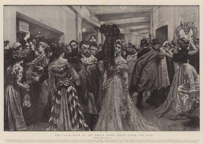 Die Garderobe der Berliner Oper nach dem Spiel von Edward Cucuel