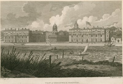 Blick auf das Greenwich Hospital, London von Edward Dayes