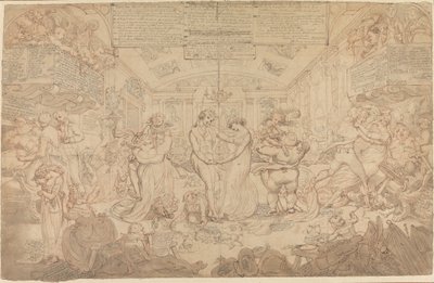 Vorbereitende Zeichnung für den Walzer von Edward Francis Burney