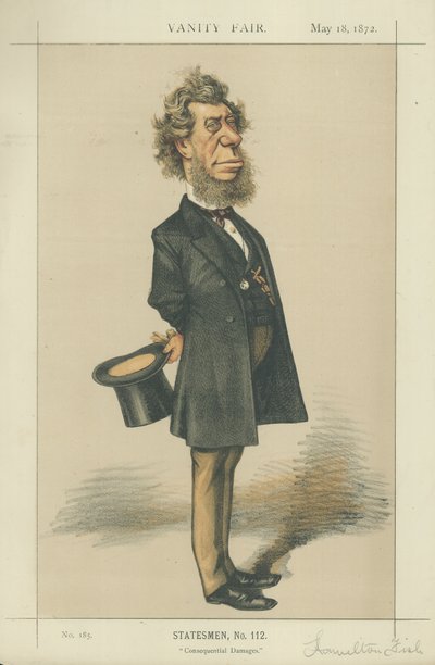 Der ehrenwerte Hamilton Fish, amerikanischer Außenminister von Edward Frederick Brewtnall