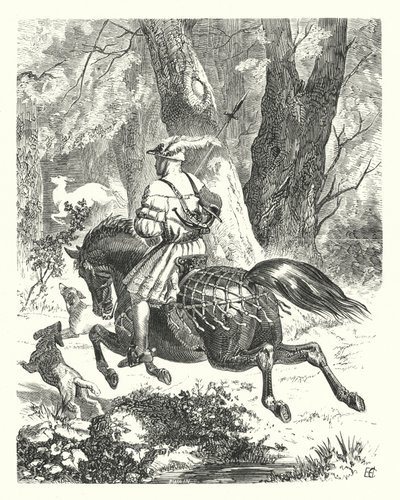 Ein altes Balladenlied neu geschrieben (Gravur) von Edward Henry (after) Corbould