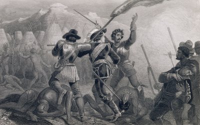 Der Pequod-Krieg, 1636, aus 