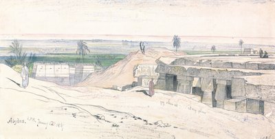 Abydos, 13:00 Uhr, 12. Januar 1867 von Edward Lear