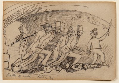 Bäder des Titus, 1840 von Edward Lear
