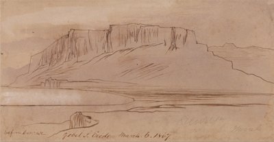 Gebel Sheikh Eredi, vor Sonnenaufgang von Edward Lear