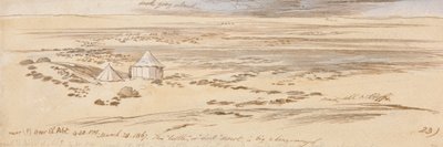 In der Nähe von Beer El Abt, 16:30 Uhr, 28. März 1867 von Edward Lear