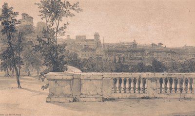 Rom vom Monte Pincio aus von Edward Lear
