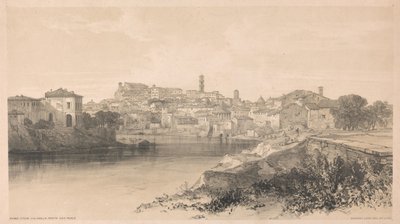 Rom von der Via della Porta San Paolo, aus Ansichten in Rom und seiner Umgebung, 1841 von Edward Lear