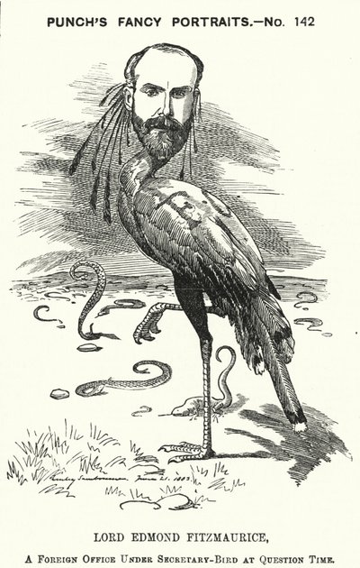 Punch-Karikatur: Edmond Fitzmaurice von Edward Linley (after) Sambourne