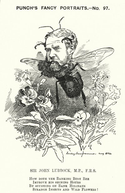 Karikatur: John Lubbock von Edward Linley (after) Sambourne
