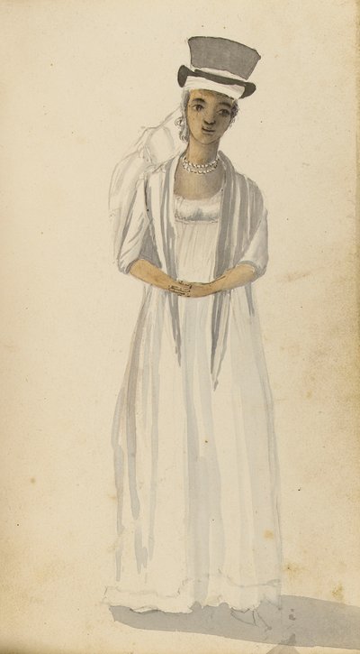 Porträt einer westindischen Dame, frühes 19. Jahrhundert (Aquarell) von Edward Pelham Brenton