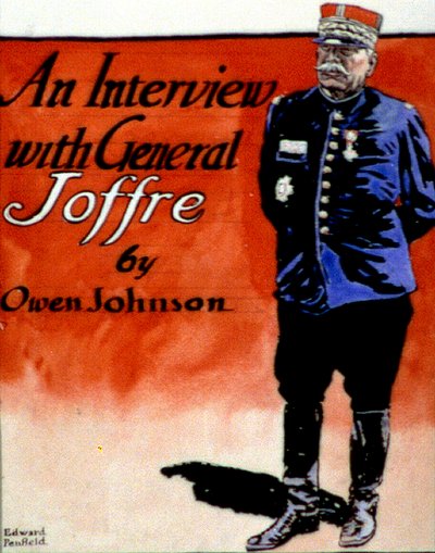 General Joffre (1852-1931), französischer Militärkommandant. Edward Penfield (1866-1925) amerikanischer Künstler und Illustrator. Titelbild des 