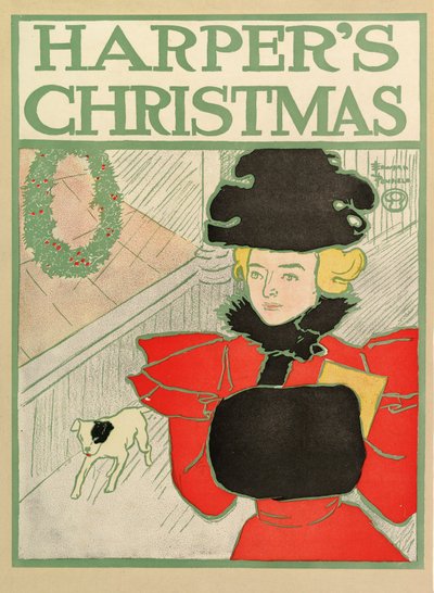 Poster für Harpers New Monthly Magazine, Weihnachten 1894 von Edward Penfield