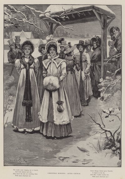 Weihnachtsmorgen, nach der Kirche von Edward Read