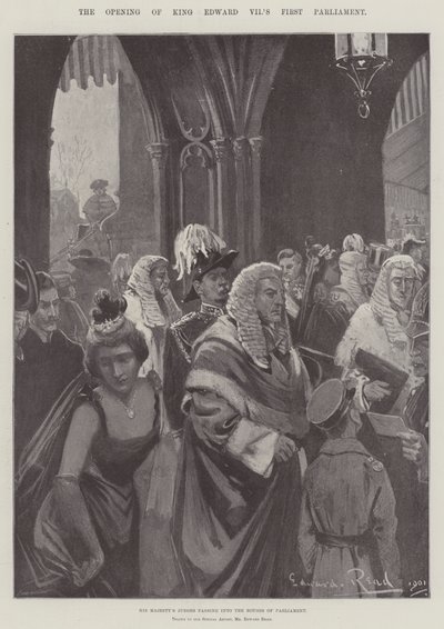 Die Eröffnung des ersten Parlaments von König Edward VII von Edward Read
