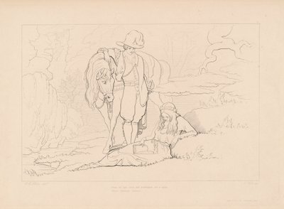 Nah war er gekommen... von Edward Webb, after George Elgar Hicks