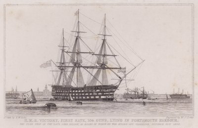 HMS Victory, erstes Rangschiff von Edward William (after) Cooke