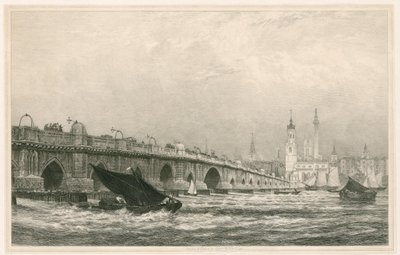 London Bridge von Edward William Cooke