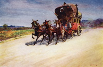 Korsika: Eine Postkutsche von Edwin Arthur Norbury