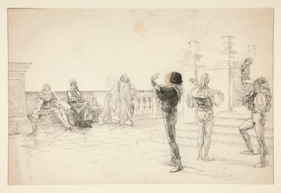 Balthazar singt von Edwin Austin Abbey