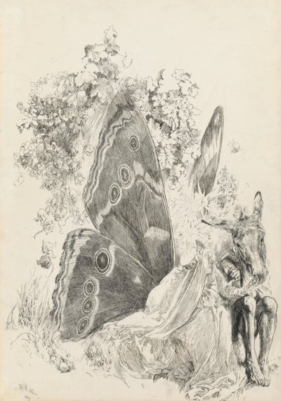 Bottom & Titania, Illustration für Ein Sommernachtstraum von Edwin Austin Abbey
