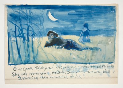 Skizze für von Edwin Austin Abbey