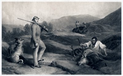 Prinz Albert auf der Hirschjagd, Mitte des 19. Jahrhunderts von Edwin Landseer