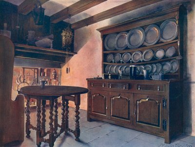 Walisischer Eichenschrank von Edwin John Foley