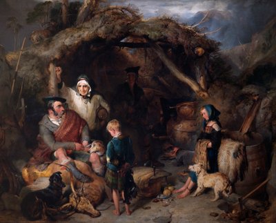 Die illegale Whisky-Brennerei in den Highlands von Edwin Landseer