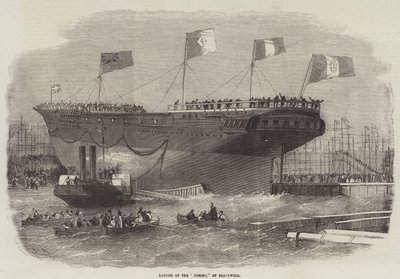 Stapellauf der Torino, in Blackwall von Edwin Weedon