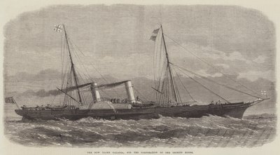Die neue Yacht Galatea, für die Corporation of the Trinity House von Edwin Weedon