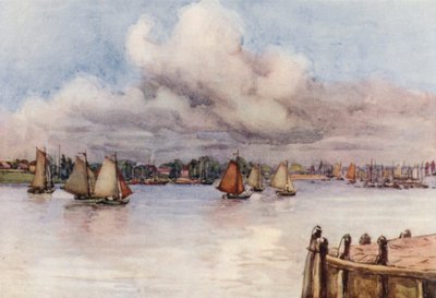 Der Rhein: Boote auf der Maas von Effie Jardine
