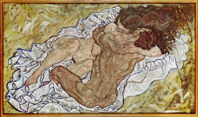 Liebespaar III von Egon Schiele