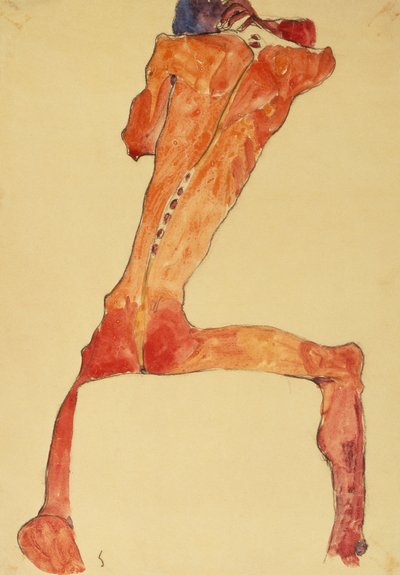 Mannerrückenhaut von Egon Schiele
