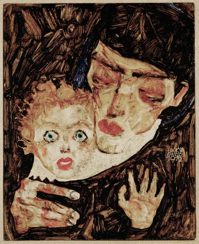Mutter und Kind II von Egon Schiele