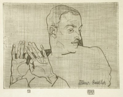 Porträt von Arthur Roessler von Egon Schiele