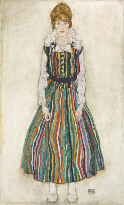Porträt von Edith (die Frau des Künstlers) von Egon Schiele