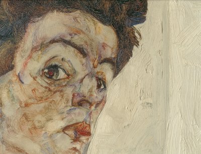 Selbstbildnis mit Lampionfrüchten von Egon Schiele