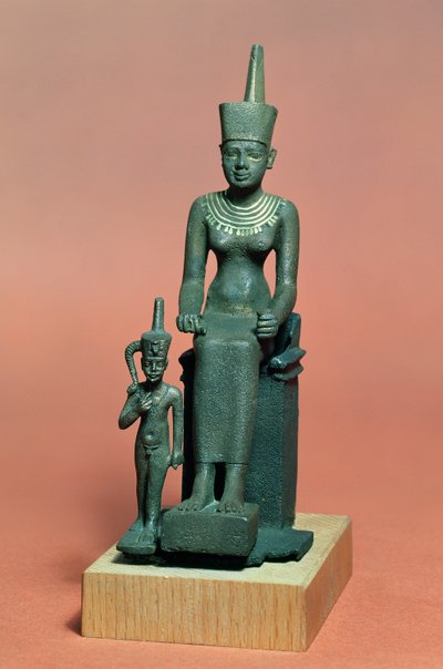 Figuren von Isis und Horus von Egyptian