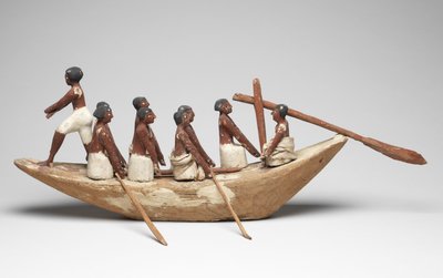 Modellsegelboot aus dem Grab von Khety (Beni Hasan) Mittleres Reich, ca. 2010 v. Chr. - 1950 v. Chr. von Egyptian 12th Dynasty