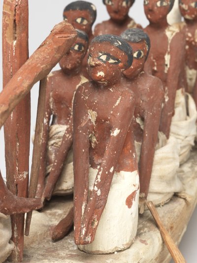 Modellsegelboot aus dem Grab von Khety (Beni Hasan) Mittleres Reich, ca. 2010 v. Chr. - 1950 v. Chr. von Egyptian 12th Dynasty
