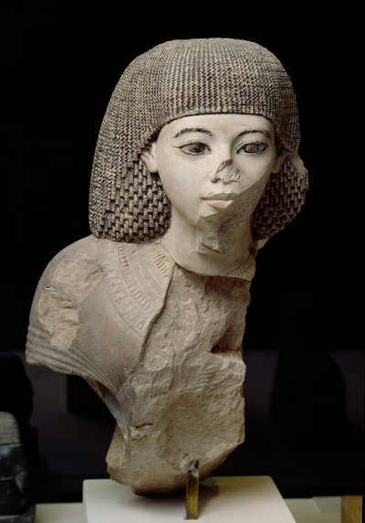 Büste des königlichen Schreibers Meniou, Neues Reich, ca. 1391-53 v. Chr. von Egyptian 18th Dynasty