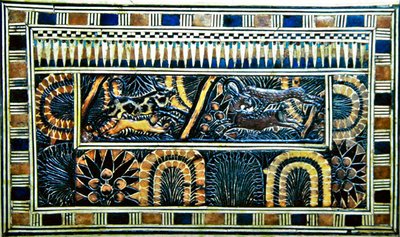 Truhe, aus dem Grab von Tutanchamun von Egyptian 18th Dynasty