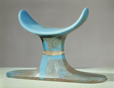 Kopfstütze, aus dem Grab von Tutanchamun (ca. 1370-52 v. Chr.) Neues Reich von Egyptian 18th Dynasty