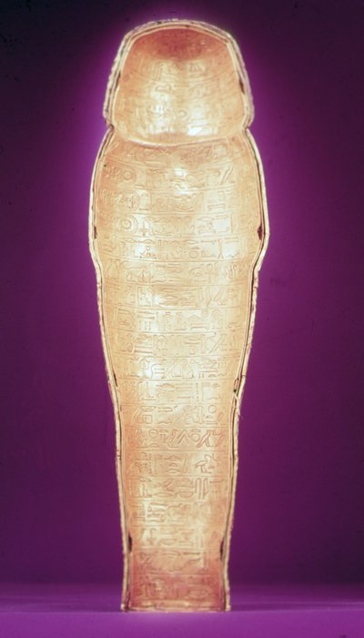 Inneres eines der kanopischen Särge, aus dem Grab von Tutanchamun (ca. 1370-1352 v. Chr.) Neues Reich von Egyptian 18th Dynasty