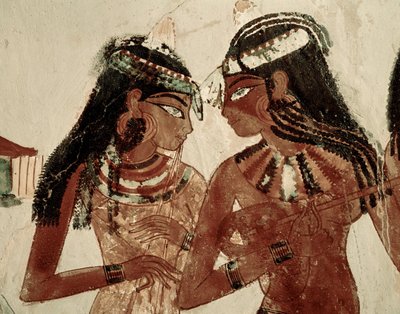 Musiker bei einem Bankett von Egyptian 18th Dynasty