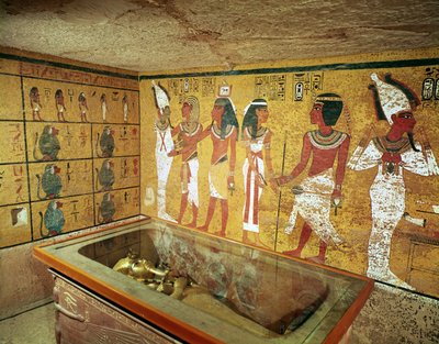 Die Grabkammer im Grab von Tutanchamun, Neues Reich von Egyptian 18th Dynasty