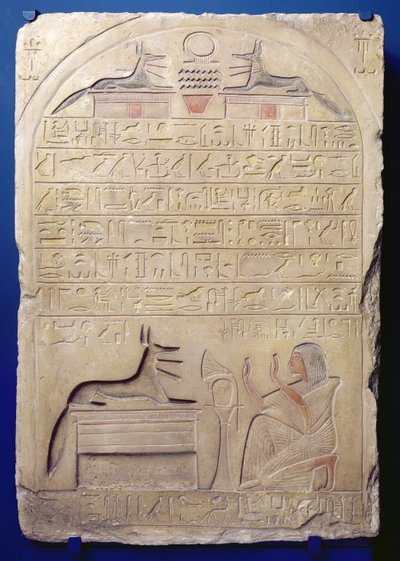 Stele des Generals Kasa, Neues Reich, ca. 1294-1279 v. Chr. von Egyptian 19th Dynasty