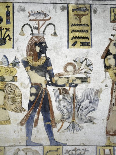 Ritualopfer, Grab von Ramses III, Tal der Könige, Theben, Luxor, Ägypten von Egyptian 20th Dynasty