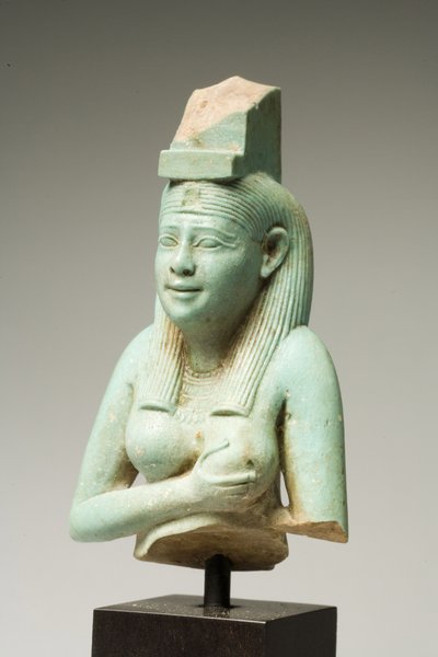 Fragment von Isis, Spätzeit (Faience) von Egyptian 26th Dynasty